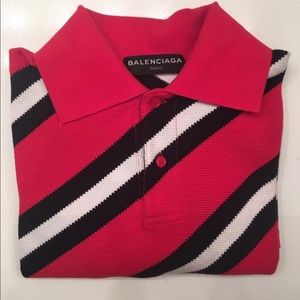 Balenciaga striped polo shirt